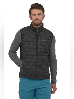 Patagonia Black Nano Puff Vest-Rare Kikori Whiskey Edition Men’s Large